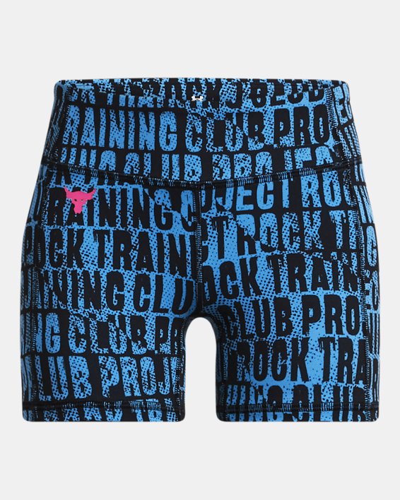 Project Rock Middy Shorts mit Print für Mädchen, Black, pdpMainDesktop image number 0